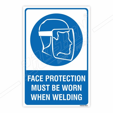 Face Protection Must Be Worn Mandatory Sign| Protector FireSafety