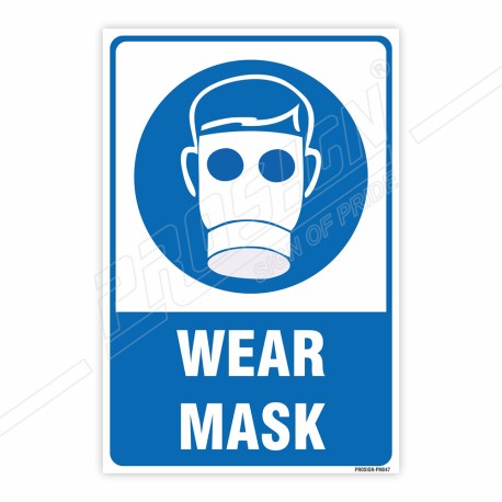 Wear Respiratory Mask Mandatory Sign| Protector FireSafety