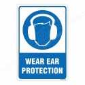 Wear Ear Protection Mandatory Sign| Protector FireSafety