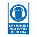 Ear Protection Must Be Worn Mandatory Sign| Protector FireSafety