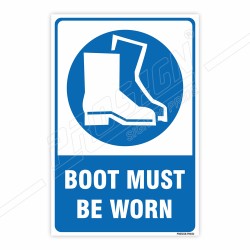 Boot Must Be Worn Mandatory Sign| Protector FireSafety