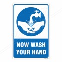 Now Wash Your Hand Mandatory Sign| Protector FireSafety