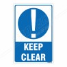 Keep Clear Mandatory Sign| Protector FireSafety