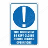 This Door Must Be Kept Closed Mandatory Sign| Protector FireSafety