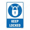 Keep Locked Mandatory Sign| Protector FireSafety