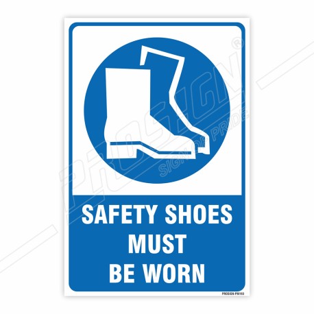 Safety Shoes Must Be Worn Mandatory Sign| Protector FireSafety