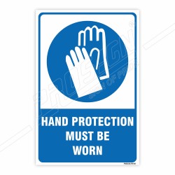 Hand Protection Must Be Worn Mandatory Sign| Protector FireSafety