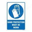 Hand Protection Must Be Worn Mandatory Sign| Protector FireSafety