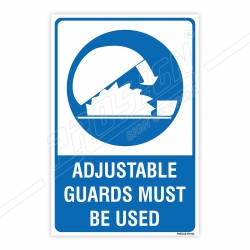 Adjustable Guard Must Be Worn Mandatory Sign| Protector FireSafety