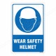 Wear Safety Helmet Mandatory Sign