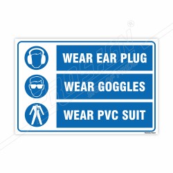 PPE Safety Mandatory Sign| Protector FireSafety