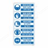 PPE Safety Multi Language Mandatory Sign| Protector FireSafety