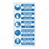 PPE Safety Multi Language Mandatory Sign| Protector FireSafety