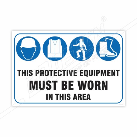 PPE Safety Mandatory Sign| Protector FireSafety