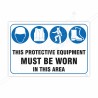 PPE Safety Mandatory Sign| Protector FireSafety