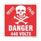 440 Voltage Danger Sign