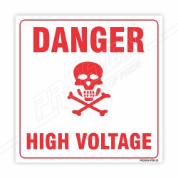 High Voltage Danger Sign| Protector FireSafety