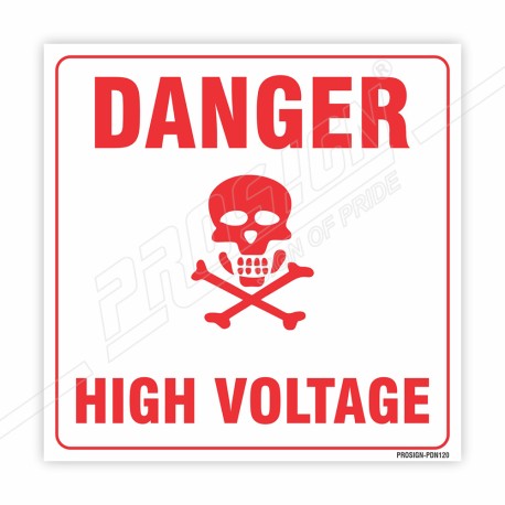 High Voltage Danger Sign| Protector FireSafety