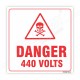 440 Voltage Danger Sign