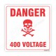 400 Voltage Danger Sign