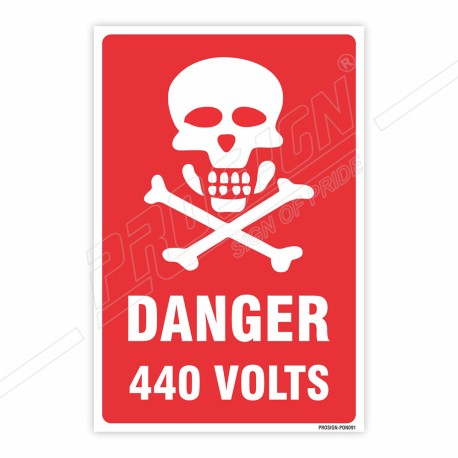 440 Voltage Danger Sign| Protector FireSafety