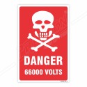 66000 Voltage Danger Sign| Protector FireSafety