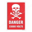 33000 Voltage Danger Sign| Protector FireSafety