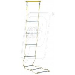 Safety ladder 20 M. aluminium rung with 12mm rope. 