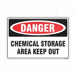 Chemical Storage Area Keep Out Danger Sign| Protector FireSafety