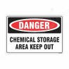 Chemical Storage Area Keep Out Danger Sign| Protector FireSafety