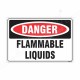Flammable Liquide Danger Sign