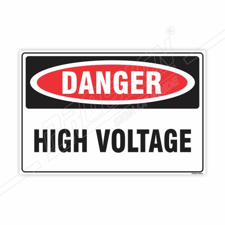 High Voltage Danger Sign| Protector FireSafety