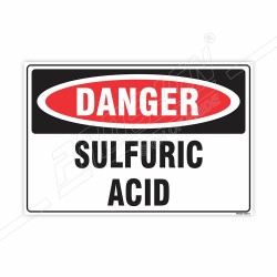 Sulfuric Acid Danger Sign| Protector FireSafety