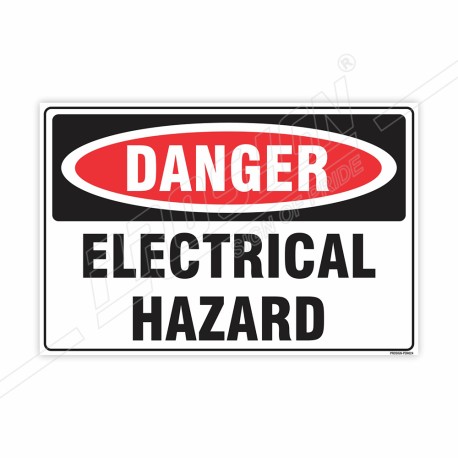 Electrical Hazard Danger Sign| Protector FireSafety