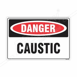 Caustic Danger Sign| Protector FireSafety