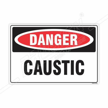 Caustic Danger Sign| Protector FireSafety