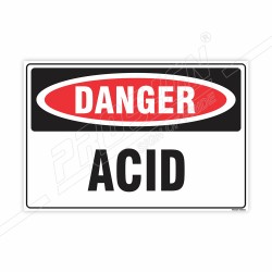 Acid Danger Sign| Protector FireSafety