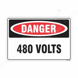 480 Volts Danger Sign| Protector FireSafety