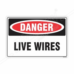 Live Wire Danger Sign| Protector FireSafety