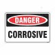 Corrosive Danger Sign