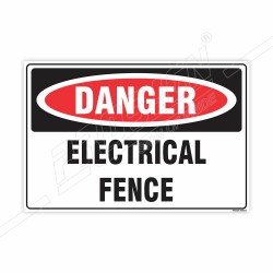 Electrical Fence Danger Sign| Protector FireSafety