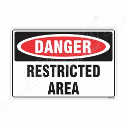 Restricted Area Danger Sign| Protector FireSafety