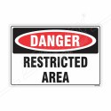 Restricted Area Danger Sign| Protector FireSafety