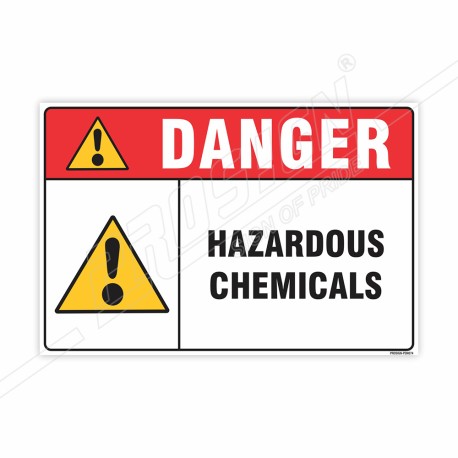 Hazardous Chemicals Danger Sign| Protector FireSafety