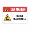 Highly Flammable Danger Sign| Protector FireSafety