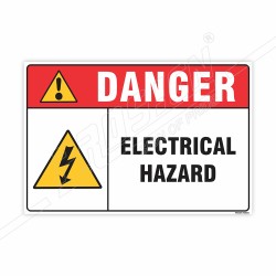 Electrical Hazard Danger Sign| Protector FireSafety