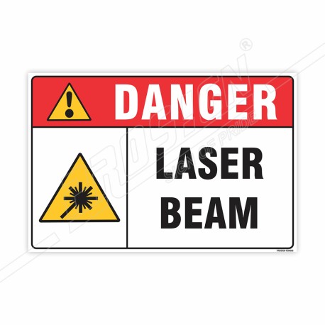 Laser Beam Danger Sign| Protector FireSafety