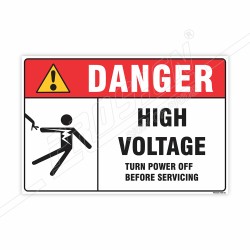 High Voltage Danger Sign| Protector FireSafety