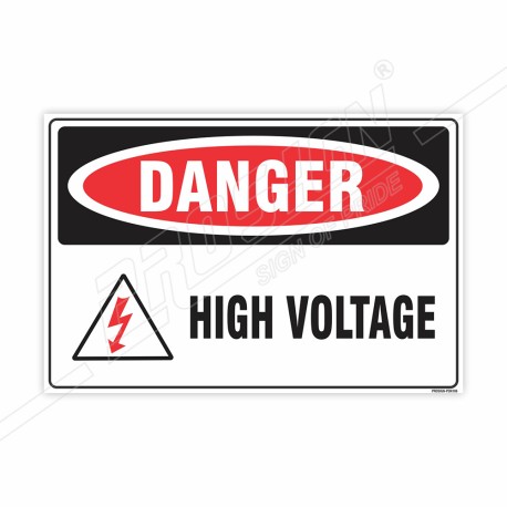 High Voltage Danger Sign| Protector FireSafety