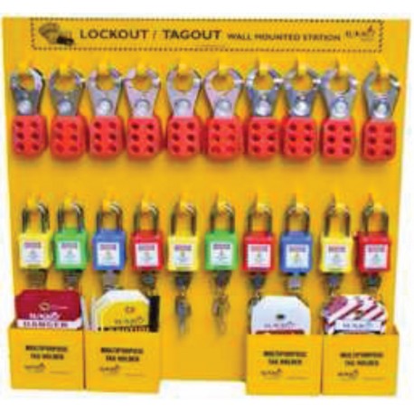 Lockout Padlock,Hasp & Tags Station